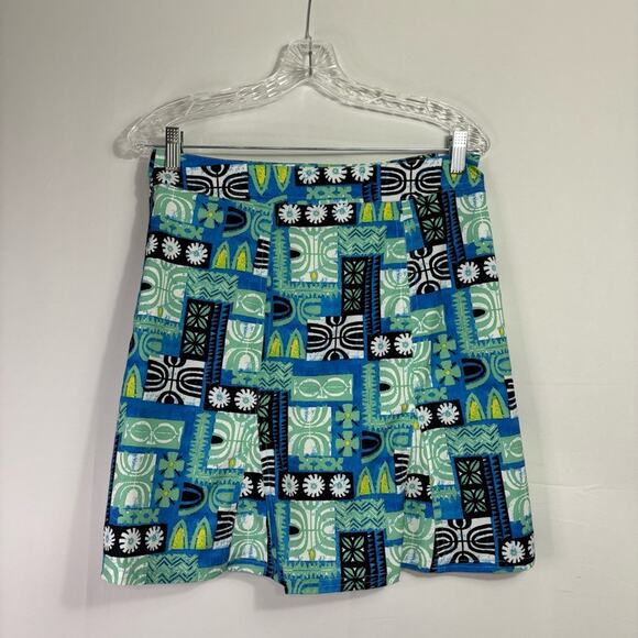 Ripskirt Hawaii Blue Mini Skirt Casual Resort Wear Size Small RR0859 - Picture 2 of 7